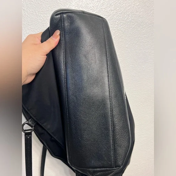 Coach 2017 Black Nylon/Leather Tote B1777-F57903 - Picture 6 of 14